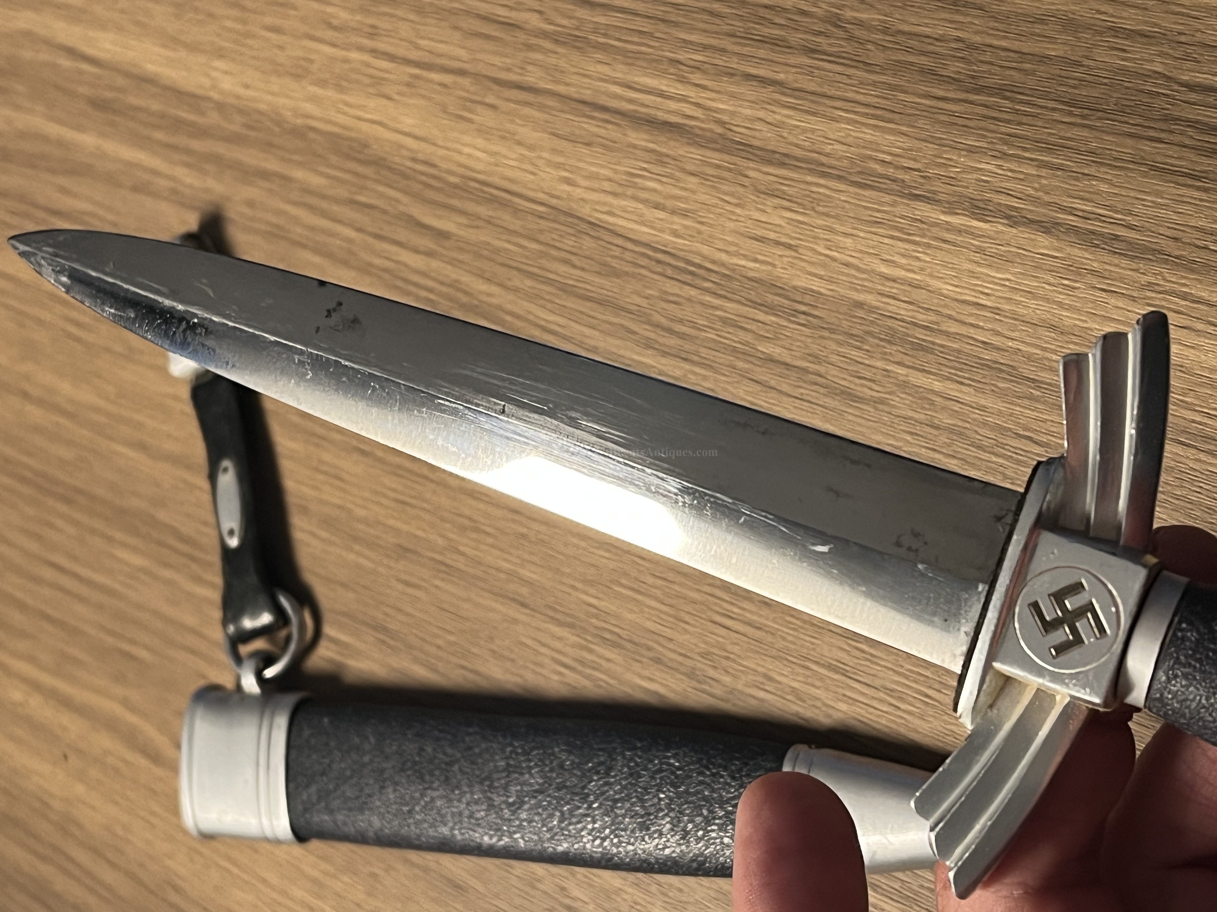 Nice NSFK Flyer WWII Nazi Dagger ... Nice Aluminum Model ..Mfg. image