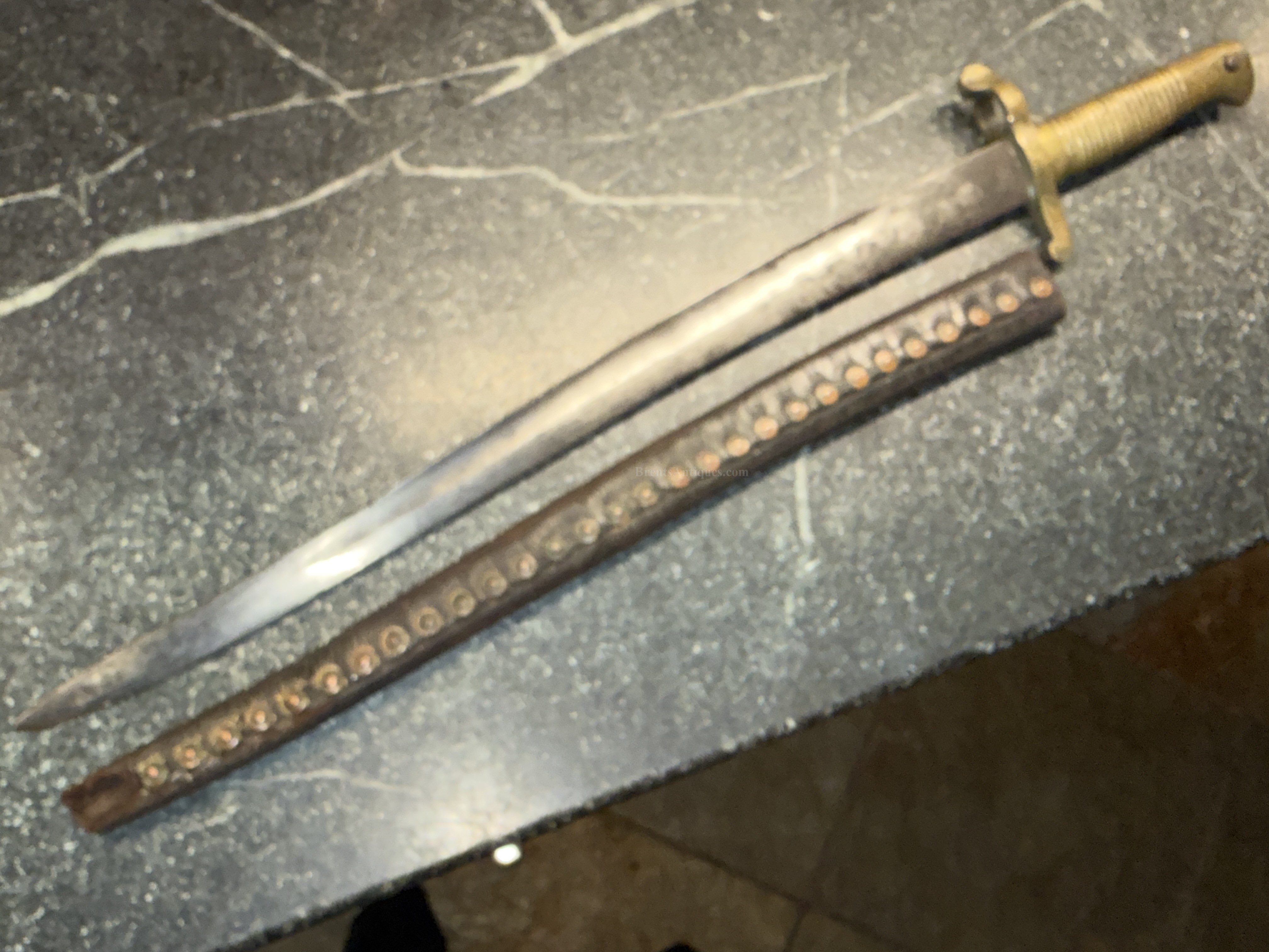 Rare Confederate Cook & Brothers , Athens Ga. Saber Bayonet 