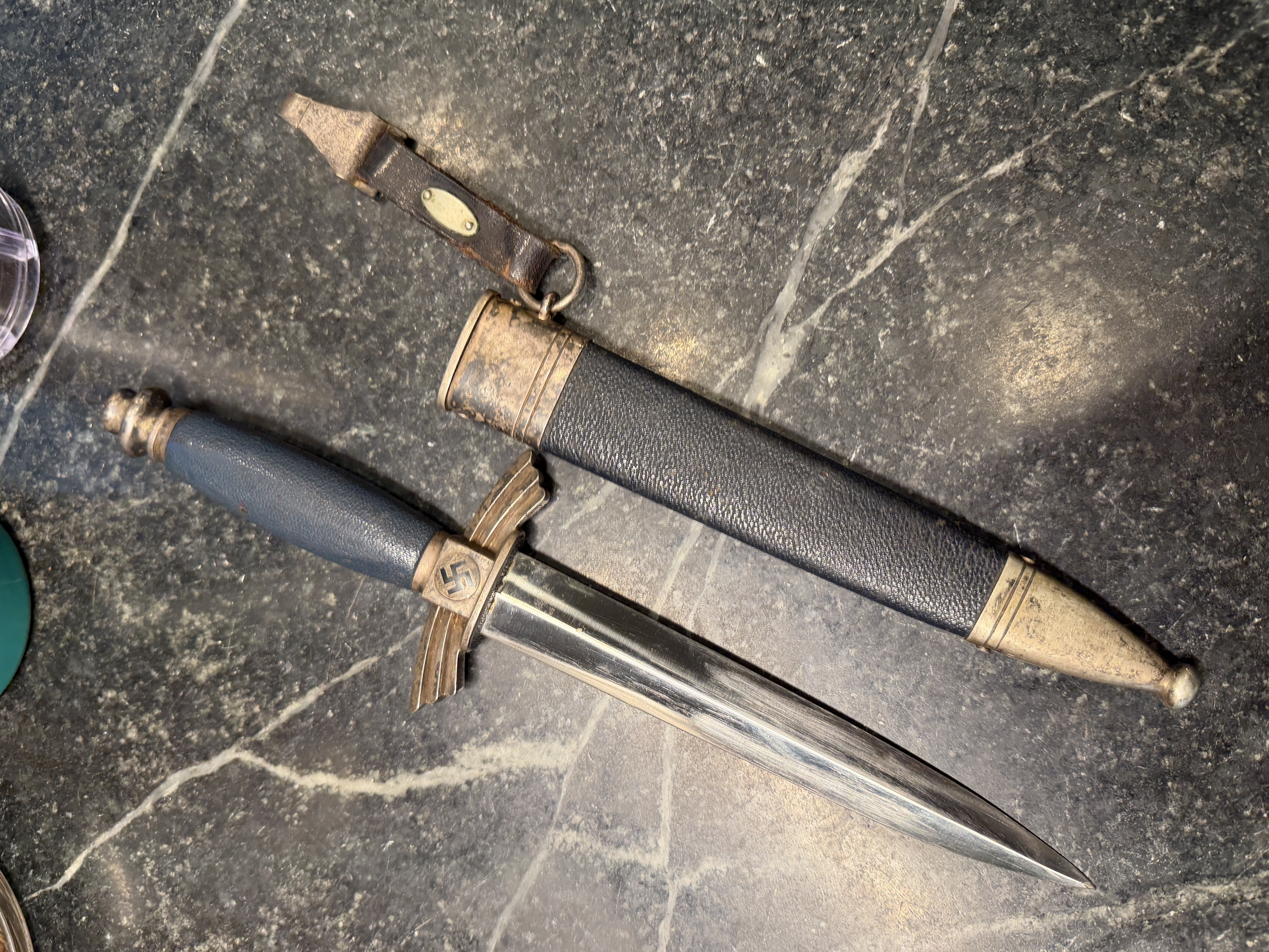 Rarer Mfg. NSFK Gebr. Heller With Balloon Man Logo ..Minty & Unit marked on Crossguard image