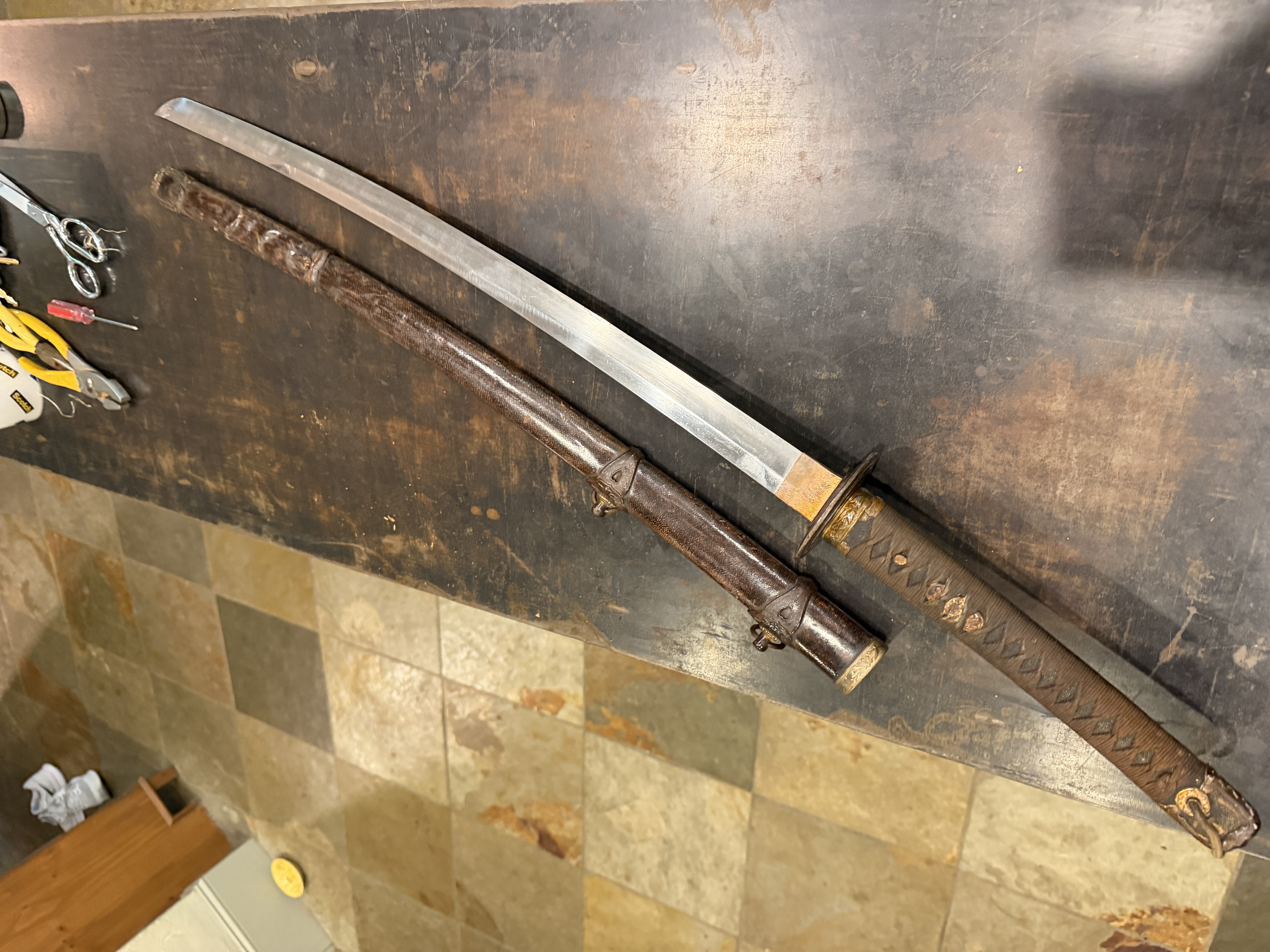 WWII Japanese Navy Officers Sword From Local North Carolina Estate image
